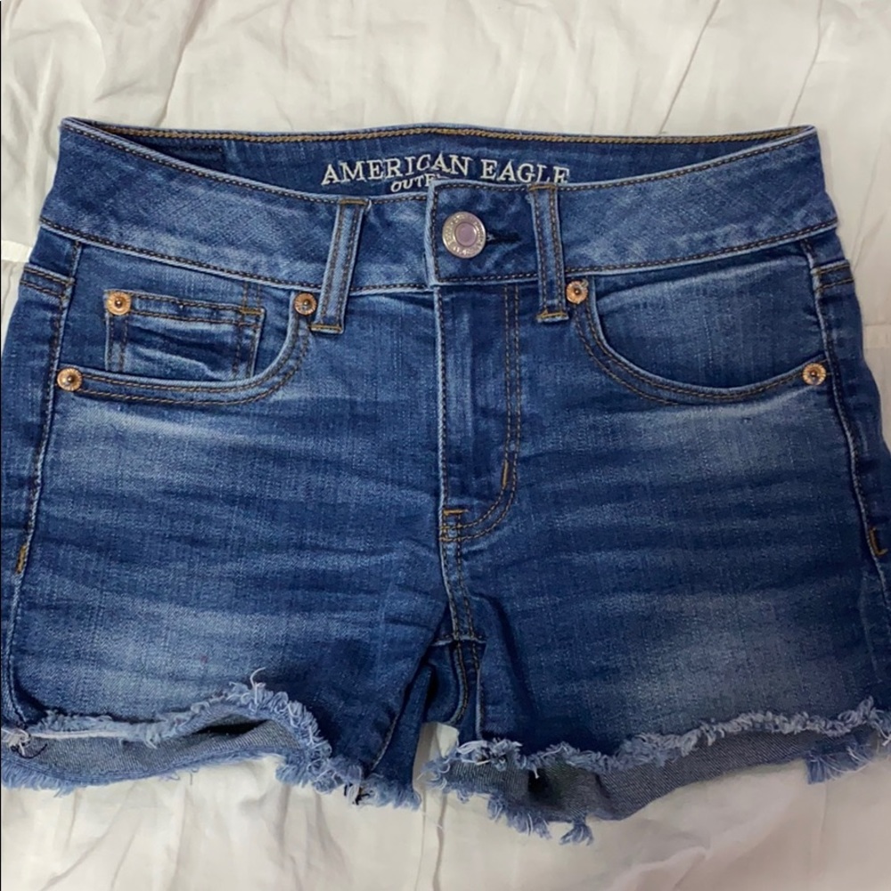 American Eagle Midi Jean Shorts